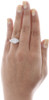 Diamond Wedding Engagement Ring Ladies 14K Yellow Gold Round Cut Flower 1.20 Tcw