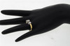 Ladies 14K Yellow Gold 3 Stone Round Cut Diamond Engagement Ring Wedding 1 ct.