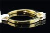 Ladies 14K Yellow Gold Three Stone Diamond Engagement Ring Wedding Band 0.25 Ct.