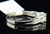 Ladies 14K White Gold 3 Stone Princess Cut Diamond Engagement Ring Band 0.50 ct.