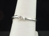 Round Solitaire Diamond Promise Ring White Gold Engagement Wedding Band 0.08 Ct.