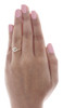 10K Yellow Gold Diamond Ladies Swirl Promise Fashion Band Right Hand Ring .05 Ct