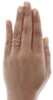 Brown Diamond Solitaire Engagement Enhancer 14K Rose Gold Wrap Ring 0.24 Tcw.