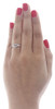 Diamond Heart Cocktail Ring Ladies 10K White Gold Round Pave Fashion 0.06 Tcw.