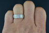 Diamond Trio Set Matching Engagement Ring 10K White Gold Wedding Band 0.79 Ct.