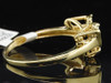 Ladies 10K Yellow Gold Butterfly Diamond Engagement Ring Wedding Band Bridal Set