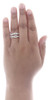 14K Yellow Gold Diamond Solitaire Engagement Ring Infinity Enhancer 0.75 Ct.