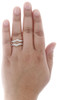 Baguette Diamond Enhancer Wrap Solitaire Engagement Ring 10K Yellow Gold 0.47 Ct