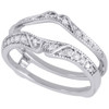 14K White Gold Diamond Solitaire Engagement Ring Antique Enhancer 0.25 Ct.