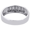 Flower Diamond Trio Set Engagement Ring Wedding Band 14K White Gold 0.98 Ct
