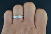 Diamond Trio Set Matching Engagement Ring 10K White Gold Wedding Band 0.39 Ct.
