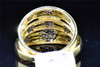 Mens Ladies 10K Yellow Gold .37ct Diamond Engagement Ring Wedding Band Trio Set