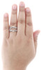 Brown Diamond Enhancer Solitaire Engagement Ring Wrap 14K White Gold 0.51 Ct.
