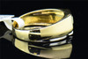 Diamond Solitaire Wedding Ring Mens 10K Yellow Gold Round Cut Band 0.27 Tcw.