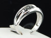 Black Diamond Wedding Band 10K White Gold Round 3 Stone Anniversary Ring .96 Ct