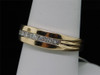 Diamond Wedding Band 14K Yellow Gold Princess Cut Mens Anniversary Ring 0.50 Ct.