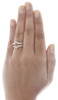 10K Yellow Gold Round Diamond Solitaire Engagement Wrap Enhancer Ring 0.34 Ctw.