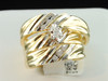 Marquise Diamond Trio Wedding Set Yellow Gold Matching 3 Piece Engagement Ring