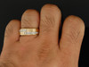 MENS YELLOW GOLD ROUND DIAMOND WEDDING BAND RING .50CT