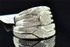 Diamond Trio Set His & Hers Matching Engagement Ring Wedding Band 10K White Gold