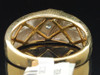 3 Stone Diamond Band 14K Yellow Gold Round Cut Wedding Engagement Ring 0.32 Ct.