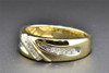 14K Yellow Gold Diamond Wedding Band Round Cut Mens Engagement Ring 0.24 CT