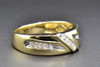 14K Yellow Gold Diamond Wedding Band Round Cut Mens Engagement Ring 0.24 CT