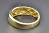 14K Yellow Gold Diamond Wedding Band Round Cut Mens Engagement Ring 0.24 CT