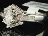 Marquise Cut Diamond Engagement Wedding Ring Ladies 14K White Gold 0.75 Ct.