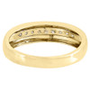 Diamond Wedding Band Mens 10K Yellow Gold Round Cut Anniversary Ring 0.25 Tcw.