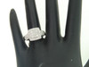 Diamond Wedding Ring Ladies 10K White Gold Round Halo Design Engagement 0.49 Tcw