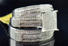 Men Ladies 10K White Gold Diamond Engagement Ring Wedding Band Trio Set 1.12 Ct