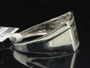 Black Diamond Pinky Ring White Gold Pave Square Fashion Statement Band 0.25 Ct.