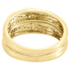 Diamond Trio Set 10K Yellow Gold Ladies Engagement Ring Mens Wedding Band .35 Ct