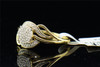 Diamond Cocktail Ring Ladies 10K Yellow Gold Round Cut Cluster Design 0.15 Tcw.