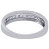 10K White Gold Mens Round Cut Genuine Diamond Wedding Band Ring 5.50mm 0.60 Ct.