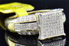 Ladies 10K Yellow Gold Pave Setting Diamond Engagement Ring Fashion Cocktail