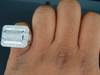 Diamond Square Designer Pinky Ring Mens 925 Sterling Silver Fashion Band .95 Ct.