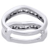 14K White Gold Diamond Enhancer Wrap Jacket Contoured Wave Wedding Ring 1 Ct.