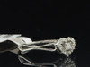 Ladies 10K White Gold Love Heart Round Diamond Engagement Ring Bridal Set .12 Ct