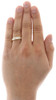 Diamond Trio Set Square Engagement Ring 10k Yellow Gold Wedding Band 1.36 Tcw.