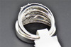 Diamond Trio Set Round Cut His & Her Matching .925 Sterling Silver Ring 0.20 Ct