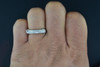 Diamond Trio Set Matching Engagement Ring 10K White Gold Wedding Band 0.76 Ct.