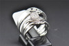 Diamond Trio Set 10K White Gold Engagement Ring Wedding Band Round Cut 0.13 Ct