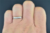 Diamond Trio Set Round Cut His & Her Matching Wedding 925 Sterling Silver .08 Ct