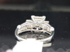 LADIES 10K WHITE GOLD .2C DIAMOND PAVE RIGHT HAND RING