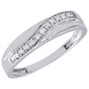 Diamond Trio Set 10K White Gold Ladies Engagement Ring Mens Wedding Band .33 Ct.