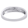 Diamond Trio Set 10K White Gold Ladies Engagement Ring Mens Wedding Band .33 Ct.