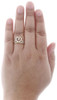 Diamond Heart Cocktail Ring Ladies 10K Yellow Gold Round Pave Fashion 0.15 Tcw.