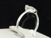 Heart Shape Diamond Ring Ladies 10K White Gold Promise Fashion Band 0.11 Ct.